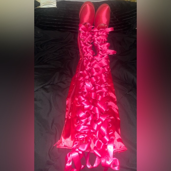 HOT PINK thigh high boots! STUNNERš„ - Picture 1 of 3